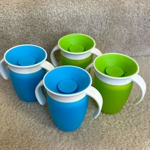 Munchkin 7oz toddler trainer cups - set of 4